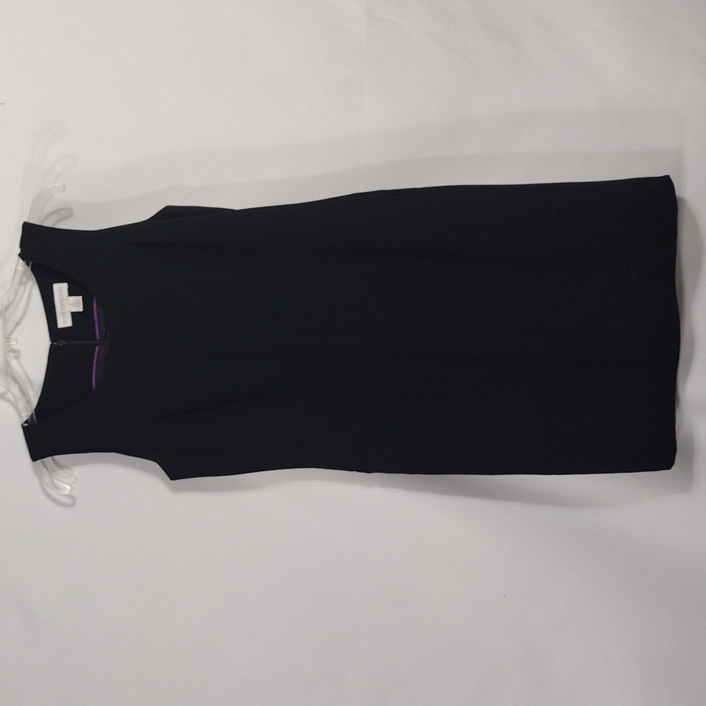 Petite Sophisticate Black Midi Dress